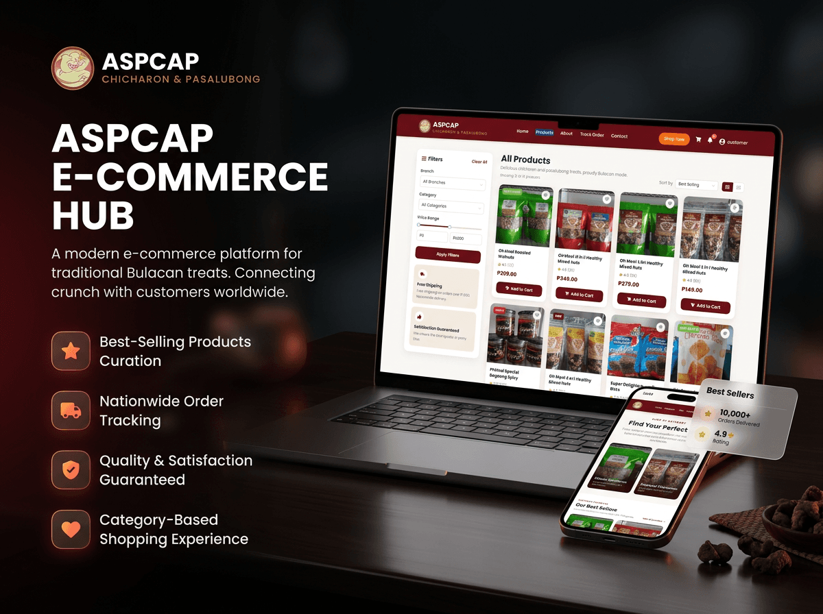 ASPCAP e-commerce hub device mockup